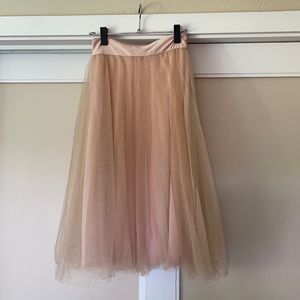 Blush tulle skirt